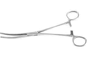 Rochester Carmalt Forceps 6.25" Curved, Longitudinal & Cross Serrated Tips - SurgicalExcel