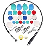 Mini Buffing Polishing Pads, 30Pcs Mini Detail Polisher Pads Use On Rotary Tools,Cordless Electric Drill, Mini Polisher Tool 