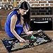Divalis Scratch off World Map Poster with Flags and US States - Black and Gold - Large, Laminated, Detailed Scratchable Travel World Map - Scratcher, Pins, Thumb Tacks Included - Best Gift by
