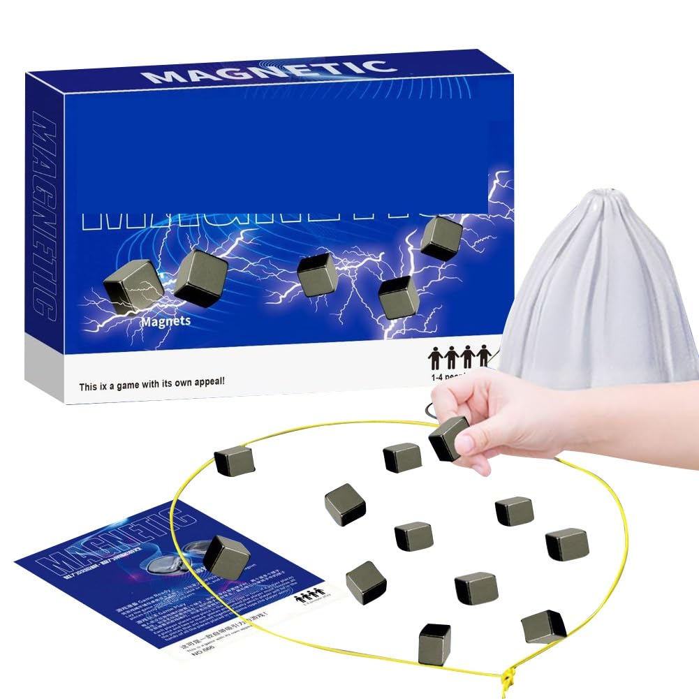 Magnetic Chess Game, Portable Educational Checkers Game, Battle Chess with Magnetic Effect, Family Party Supplies for Family Gathering and Travel