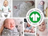Bloomsbury Mill Baby Swaddle Blanket 3 Pack Organic Cotton 120x120cm Grey view 8