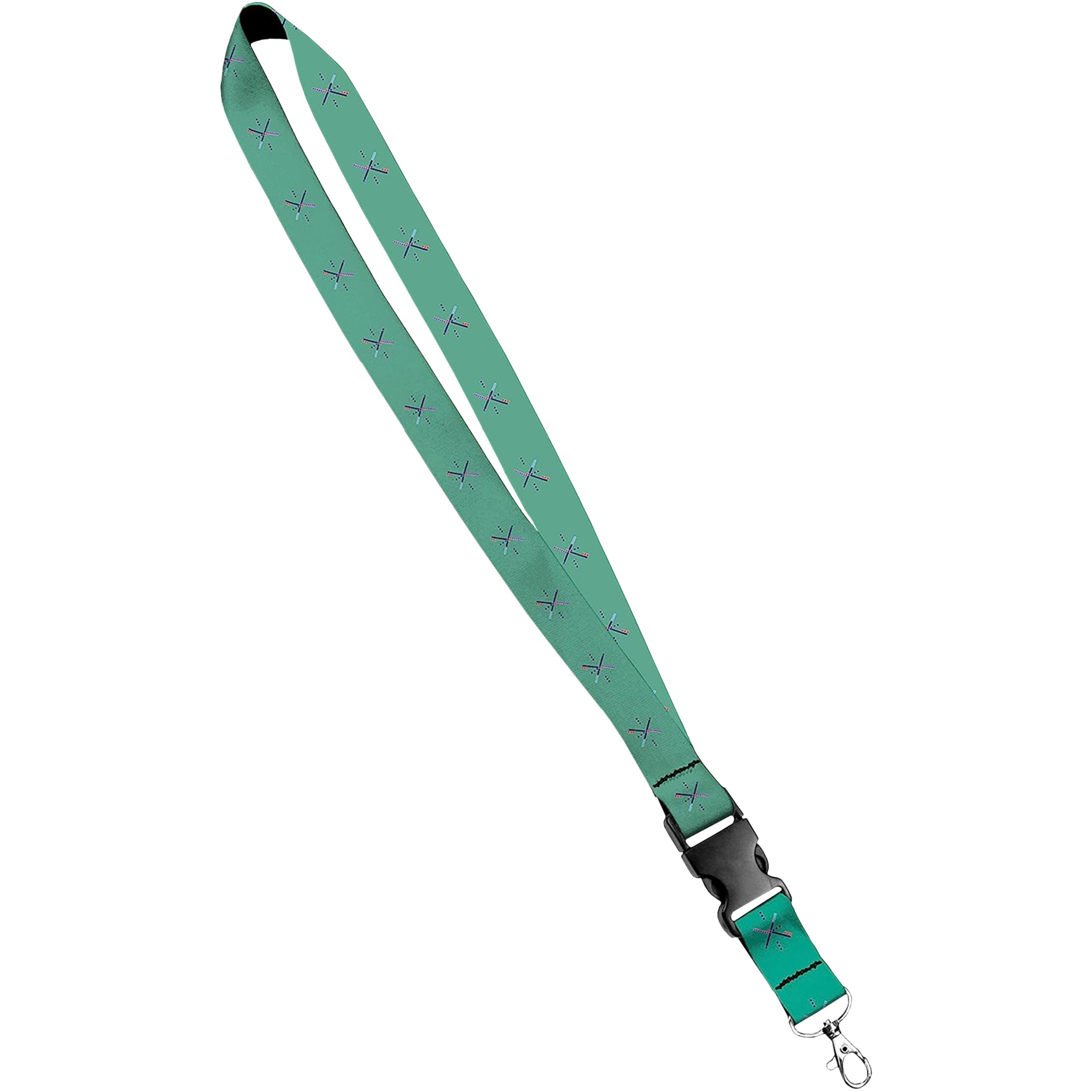 Moose Pet Wear Fashionable Lanyard - Satin Keychain Necklace, ID Badge Holder – 1 Inch, PDX Carpet Green