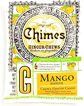 Chimes Mango Ginger Chews 5 oz each (1 Item Per Order)