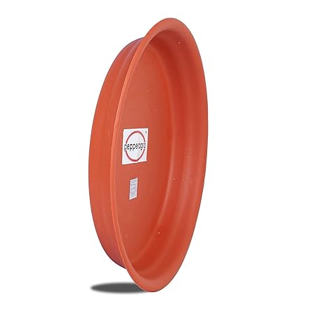 Pepper Agro Plastic Planter Tray, Terracotta, 10 inch, 12 Pieces