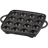 Iwatani Takoyaki Grill Pan , Medium, Black