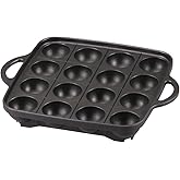 Iwatani Takoyaki Grill Pan , Medium, Black