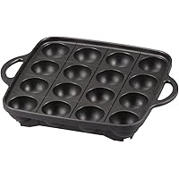 Iwatani Takoyaki Grill Pan , Medium, Black