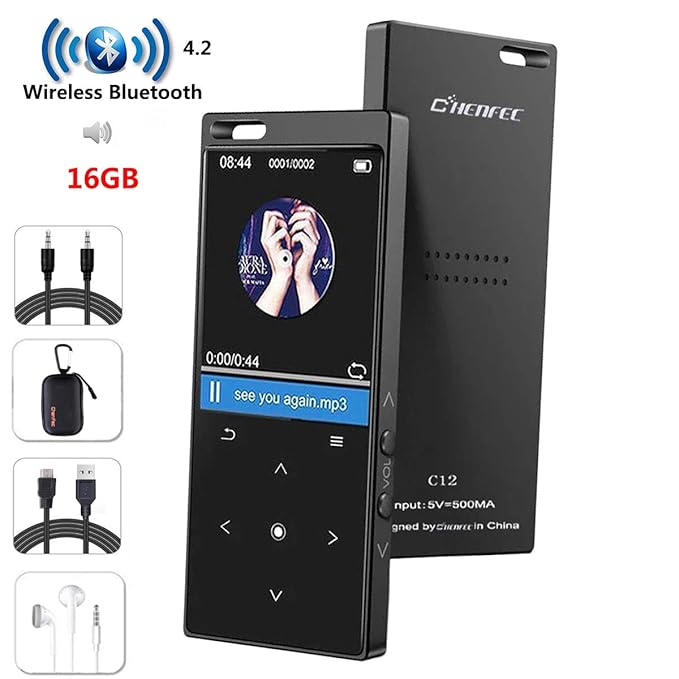 Tragbarer MP3-Player mit Bluetooth, verlustfreie: Amazon.de: Elektronik