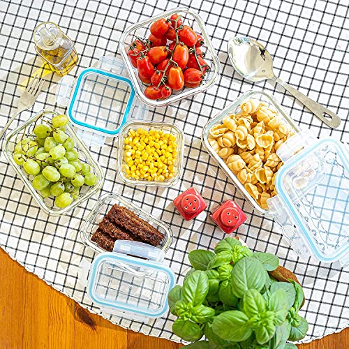 Moss & Stone Kitchen Glass Food Storage Containers Set with Lids 10 Pcs