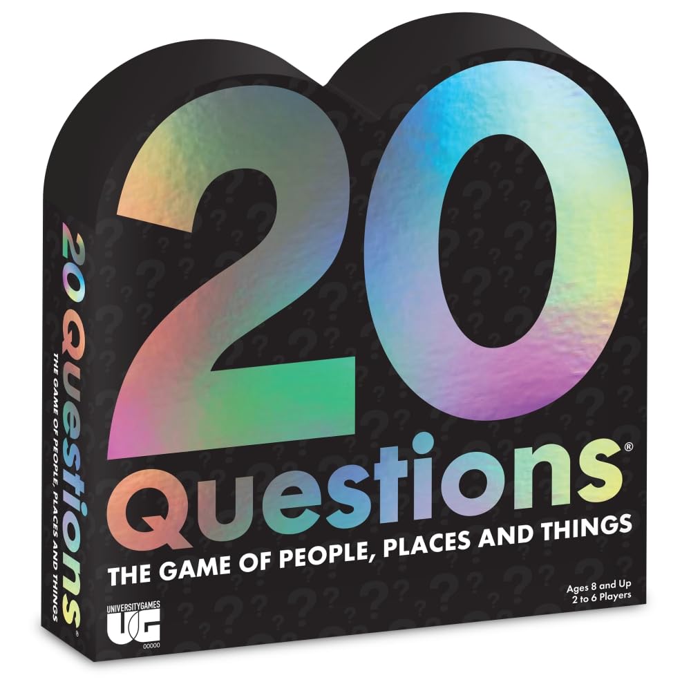 University Games 20 Questions Board Game, Black