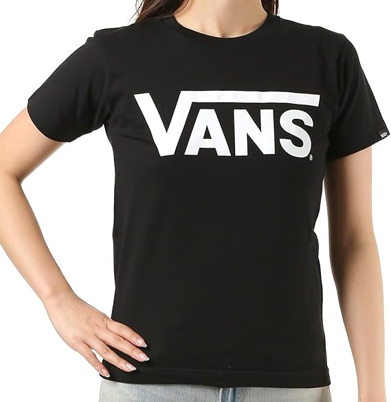 Amazon Vans バンズ レディース 半袖 Tシャツ Vans Gt01a Blkwht M Tシャツ カットソー 通販