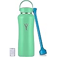DYLN Hydrogen Water Bottle | Create Hydrating Alkaline Hydrogen-Rich Water Up to 9 pH | Vacuum Insulated Stainless Steel Water Bottle | Keeps Water Cold for 24 Hours