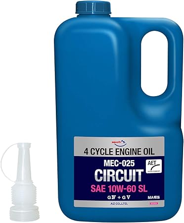 Amazon Az エーゼット Mec 025 バイク用 4tエンジンオイル 10w 60 Ma相当 4l Circuit Estertech プラス Fully Synthetic 全合成 化学合成油 4サイクルエンジンオイル 4ストオイル バイクオイル Eg304 バイク用エンジンオイル 車 バイク