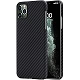 PITAKA Magnetic Phone Case for iPhone 11 Pro Max 6.5" Minimalist MagEZ Case 100% Aramid Fiber [Body Armor Material…