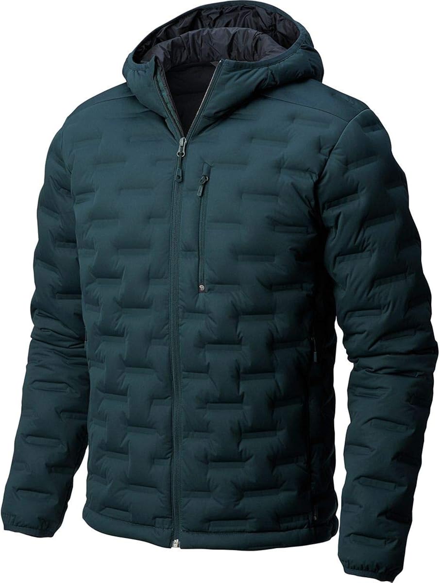 Mountain Hardwear Stretch Down DS Hooded Mens Blue Spruce