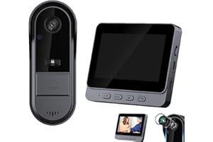 X8 Video Doorbell Camera, X8 Doorbell Camera Wireless with 4.3" HD Monitor, No WiFi Required, 120° Wide Angle, Night Vision, 