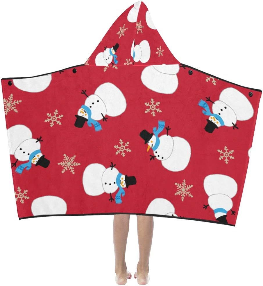 Toallas de baño Extra Grandes Copos de Nieve navideños y muñeco de