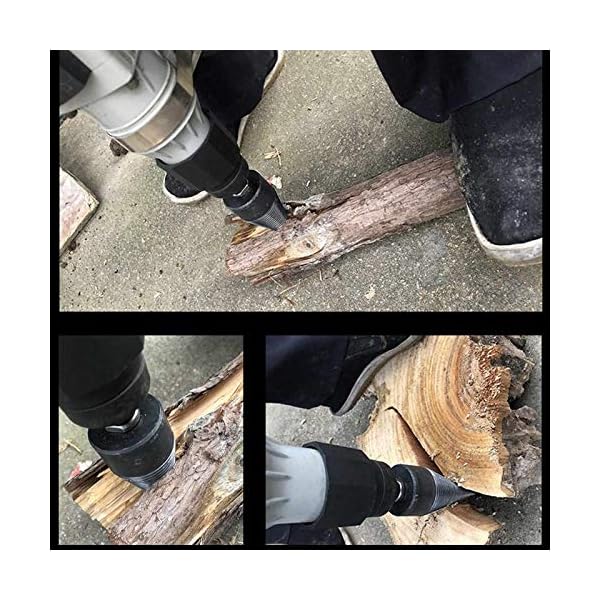 Holzspaltung Schnecke. Holz Splitter Bohrer Bohrer Quadratische Runde Sechseckige Familie Camping Bauernhof Log Schraube… – Bild 7