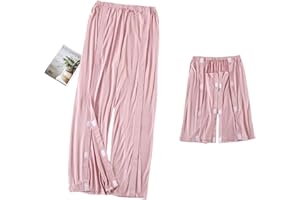 KUMUROETA Breakaway Pants,Bedridden Patient Pants,Tearable Care Pants,Handicap Clothing,Post-Surgery Pants,Hospital Nightgown,Adaptive Pants,Tear Away Pants,Pink