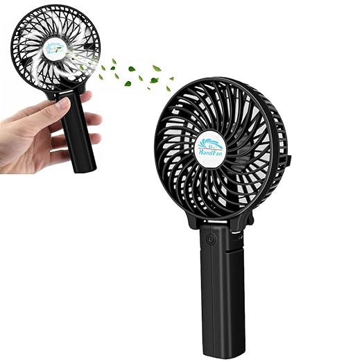 eNice Portable Handheld Cooling Fan Foldable Desktop Amazon.co.uk