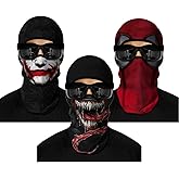 3D Balaclava Ski Mask Outdoor Headwear Mask Ghosts Skull Mask Men Women for Halloween Motorcycle Cycling Full Face Mask