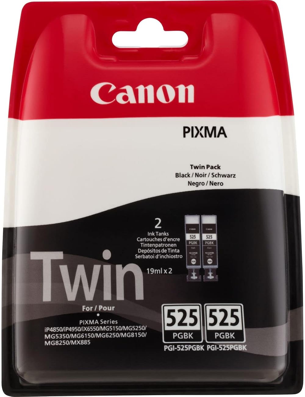 Canon PGI-525 Black Twin Pack Original Ink Cartridges PIXMA MG MX iP iX