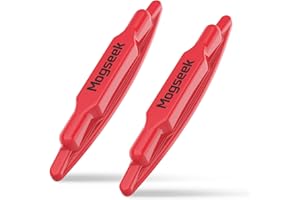 MOGSEEK 2 PCS Magnetic Stud Finder, No Batteries Required, Stud Finder Easy to Locate Screws, Metal Studs and Nails, Nail Locator for Drywall and Wood (Red)