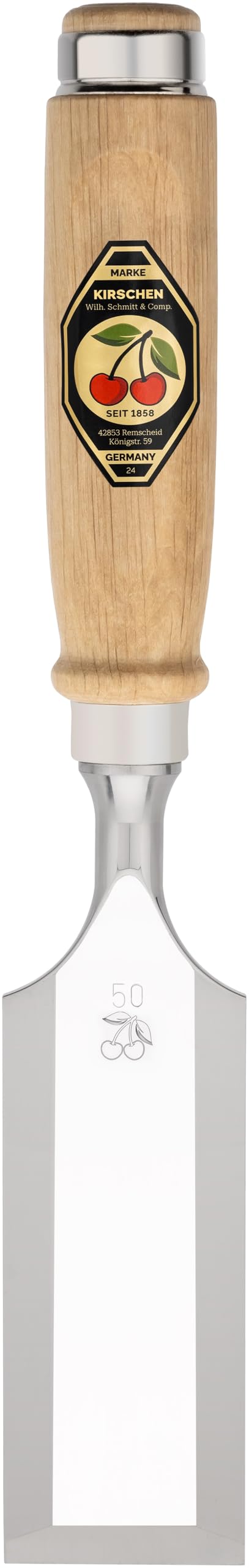 Kirschen 1001050 50 mm Number 1001 Firmer Chisel with Hornbeam Handle - Multi-Colour — image 1
