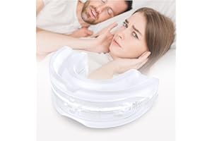 IFGZQU Anti-Snoring Mouth Guard, Professional Snoring Solution for Men & Women Sleep, Reusable Anti Snoring Mouthpiece, Snore Stopper, Adjustable Anti Snoring Devices for Snoring(DGL-ZH10)