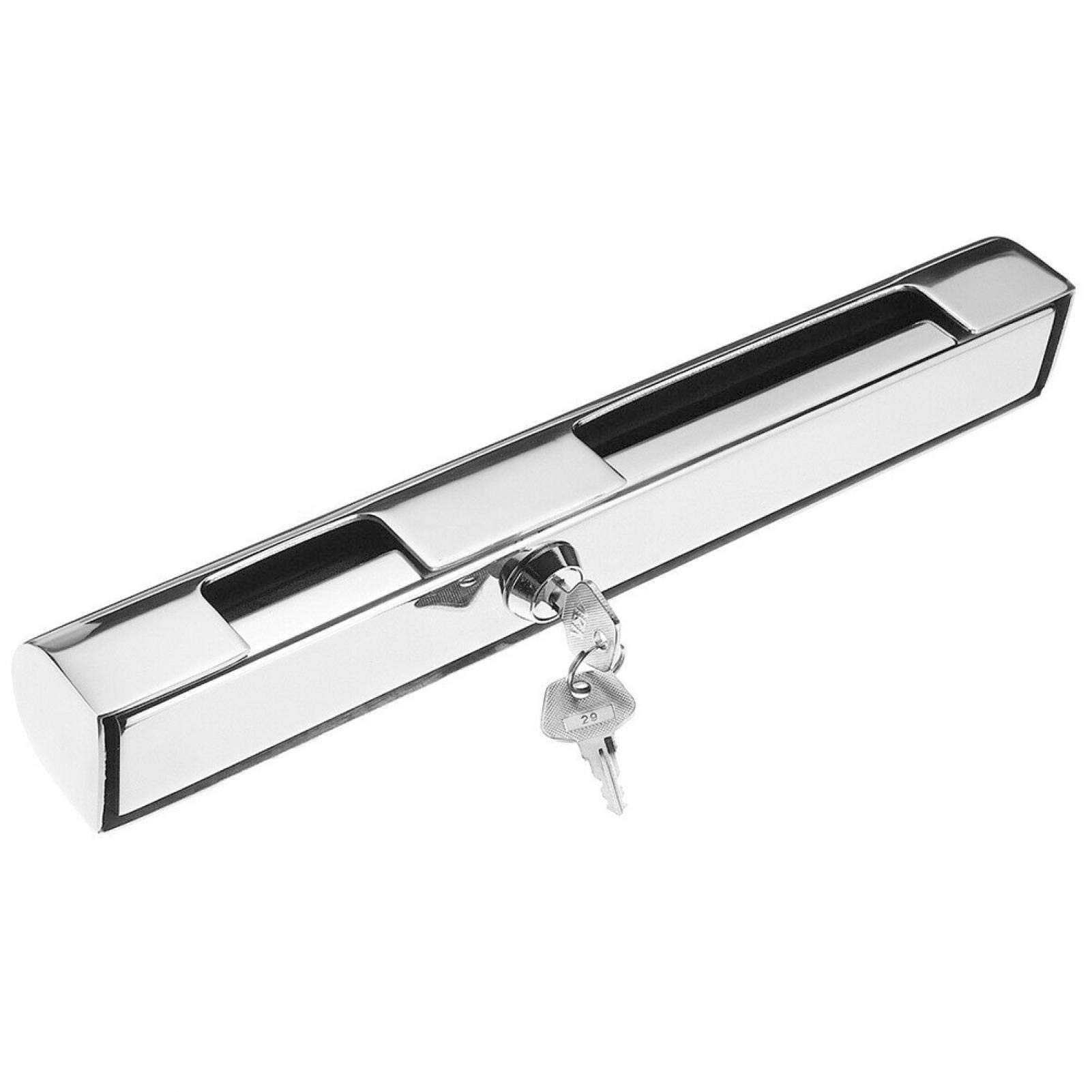 ANAJOY Marine Outboard Motor Lock w/ 2 Keys, Outboard Engine Stainless Steel Anti Theft Device Lock fits for Yacht/Boat/Speedboat/Fishing Boat/Outboard Engines (Silver)