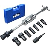 LainKeen 12pcs Blind Hole Bearing Puller Set 8-32MM with Slide Hammer | Internal Extractor Puller Kit with Expandable Collets, Pilot Inner Removal Tool for Automotive and Motorcycle Wheel Bearings