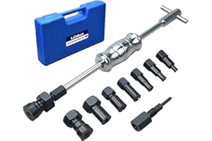 LainKeen 12pcs Blind Hole Collet Bearing Puller Set, Internal Bearing Extractor Puller Kit Slide Hammer Bearing Puller Set with Expandable Collets 8-32MM Insert Bearing Remover Set Tool