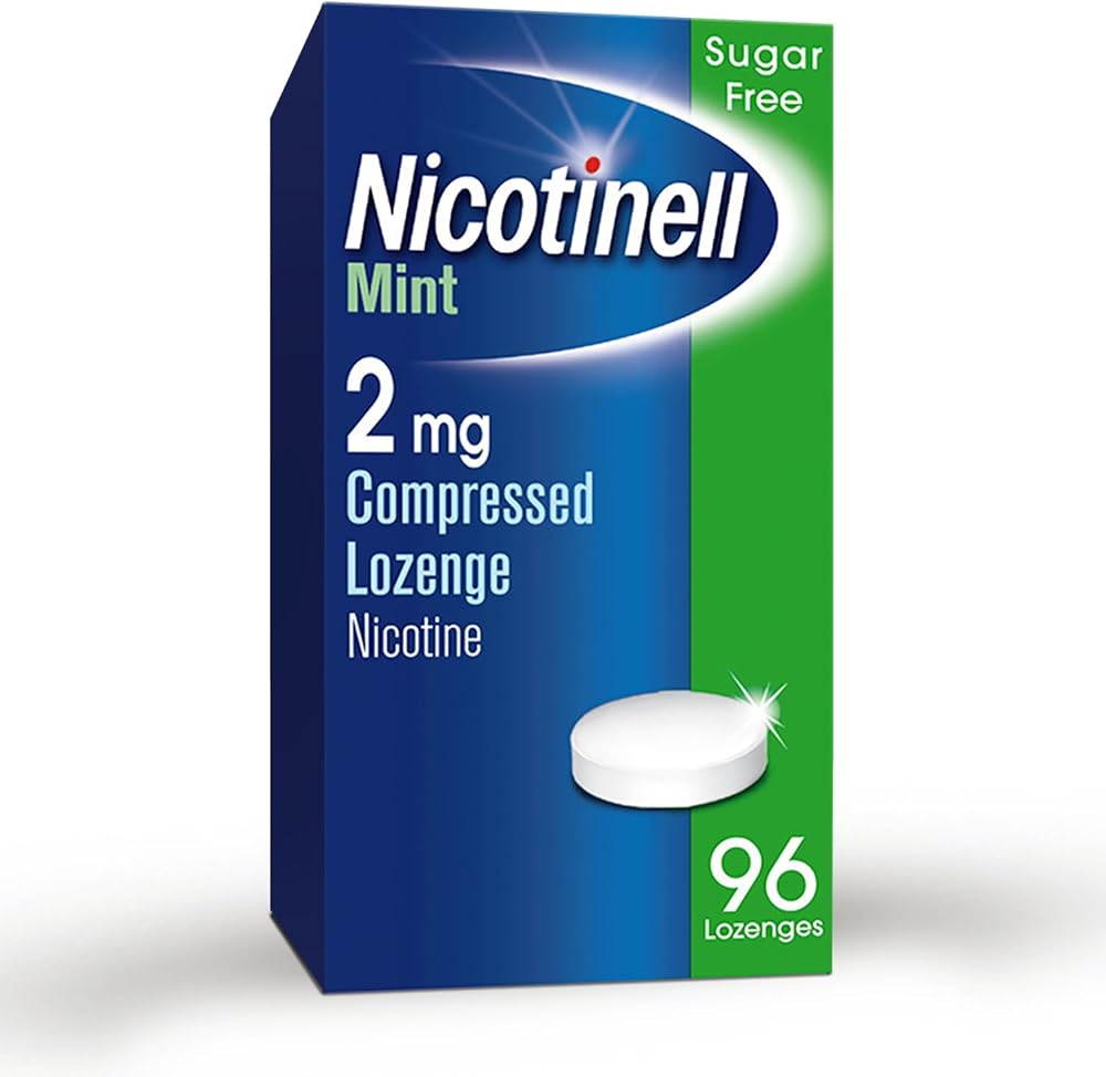 Nicotinell Mint Lozenge 2mg 96 Lozenges Stop Smoking Aids Sugar Free