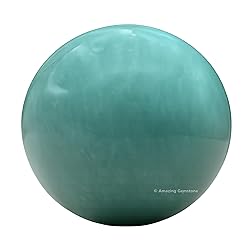Amazing Gemstone Amazonite Crystal Ball with Stand