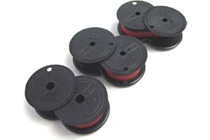 Calculator Ribbons Compatible with Canon MP49D Black Red Ink Ribbon (3 Pack)