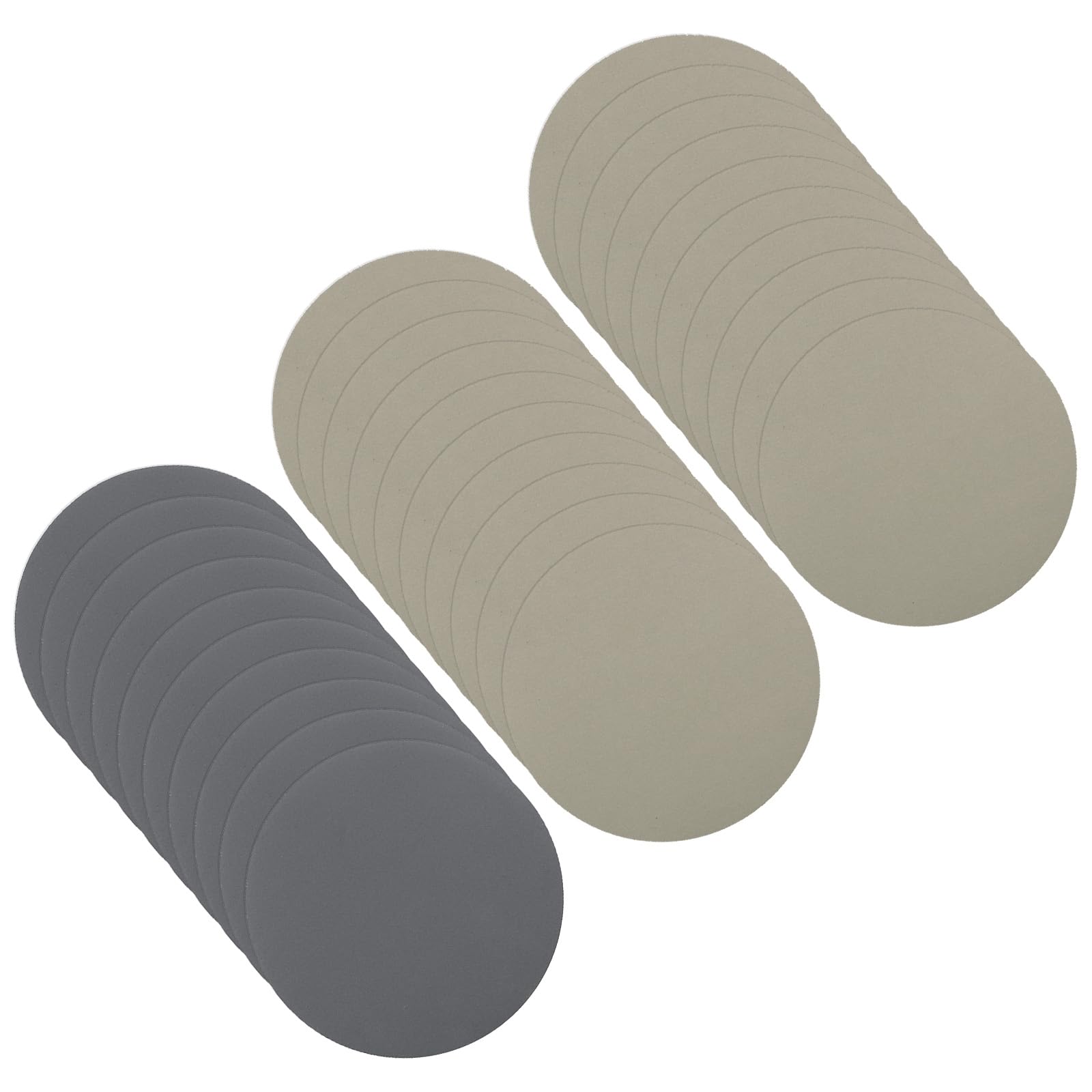 CoCud Hook & Loop Sanding Disc, 3" Dia 2500/3000/4000 Assorted Grit, No Hole Wet Dry Orbital Sandpaper Silicon Carbide - (Applications: for Wood or Metal Polishing), 30-Pieces