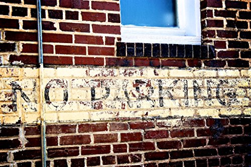 No Parking Sign, Industrial Decor, Art for Boys Room, Hotwheels Room Art