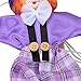 Kocome Pull String Puppet Clown Wooden Marionette Joint Activity Doll Vintage Child Toy