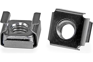 StarTech.com M6 Cage Nuts - 100 Pack - M6 Mounting Cage Nuts for Server Rack & Cabinet (CABCAGENTS62)