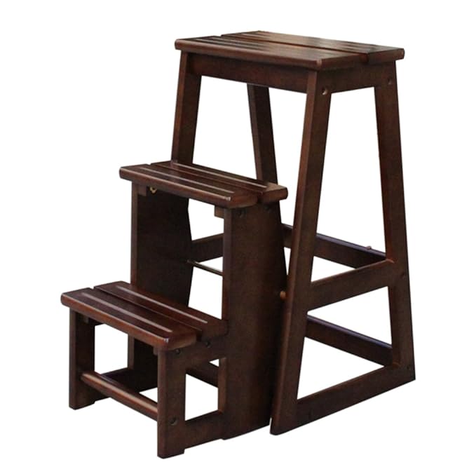 Tritthocker Trittleiter, Multifunktions-Leiter Hocker Klapp-Haustreppen