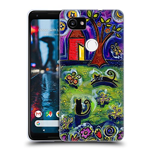 Official Wyanne Barnyard Kitties at Midnight Cat Soft Gel Case for Google Pixel 2 XL