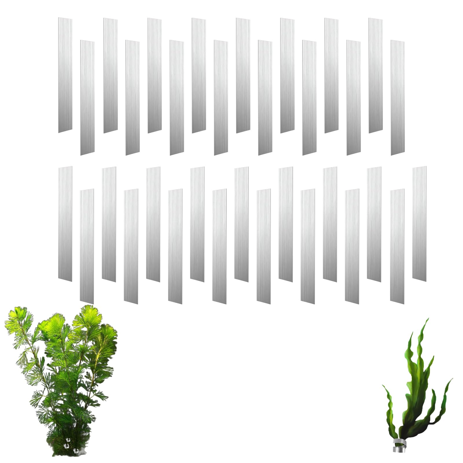 VPB Bendable aquarium plant weights,Metal aquarium plant holder weight anchor,Reinforcing weights for ponds, afloating plants for aquarium and aquarium plants,Prevent floating(33pcs)