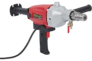 1500W Handheld Diamond Core Drilling Machine, 2-Speed Concrete Core Drill Rig (1100RPM/2400RPM), 1-1/4" Thread Power Drill fo