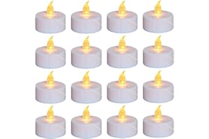 Nancia 100PACK Flameless LED Tea Lights Candles, Realistic and Bright Flickering Long Lasting 200Hours Battery-Powered, Ideal Party, Wedding, Birthday, Gifts Home Decoration Warm Yellow