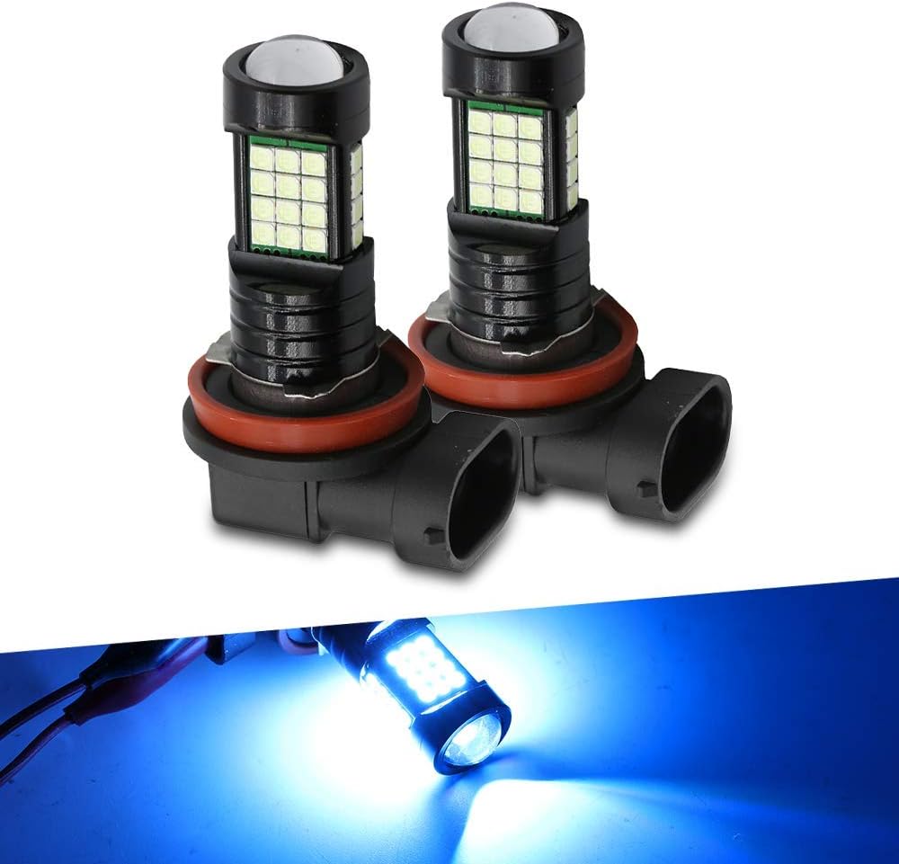 H11 Ice Blue Color 3030 SMD for Fog Lights with medium brightness, 2 bulbs
