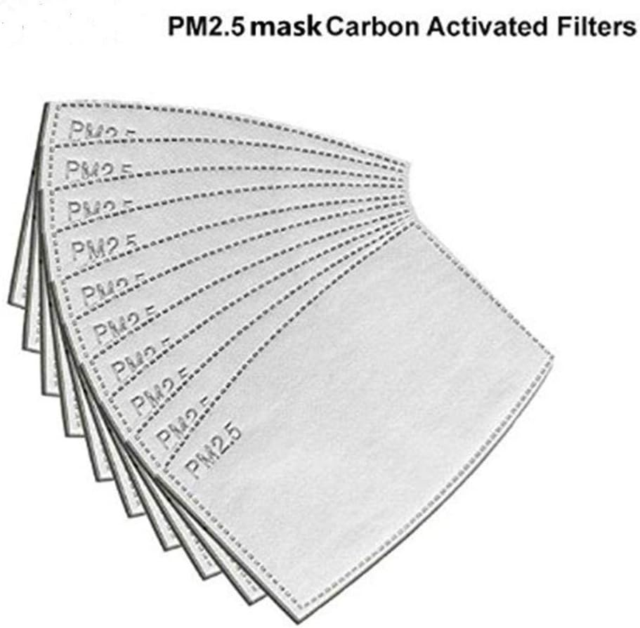 Uion 5 Layers Filter Face Mask PM2.5 N95 Face Mask Filter Activated Carbon Breathing Filters Adult Mouth Mask Activated Carbon (10pcs)