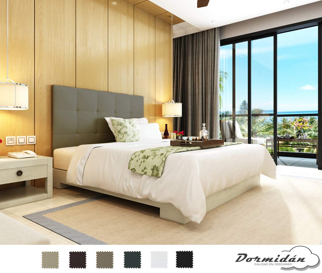 Dormidán- Cabecero Oslo en Polipiel con Acolchado capitoné, 150x115cm