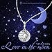 NinaQueen I Love You to the Moon and Back 925 Sterling Silver Dangle Charms for Pandöra Bracelets Necklace 3D Vivid Pendant Charm, Birthday Anniversary Pendant Valentines Day for Girls