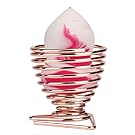 LandFox Makeup Beauty Stencil Egg Powder Puff Sponge Display Stand Drying Holder Rack,Triangle (Rose Gold)