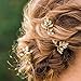 Venusvi Bridal Wedding Hair Pins for Women and Girls -Party and Evening Hair Pins 3 pieces